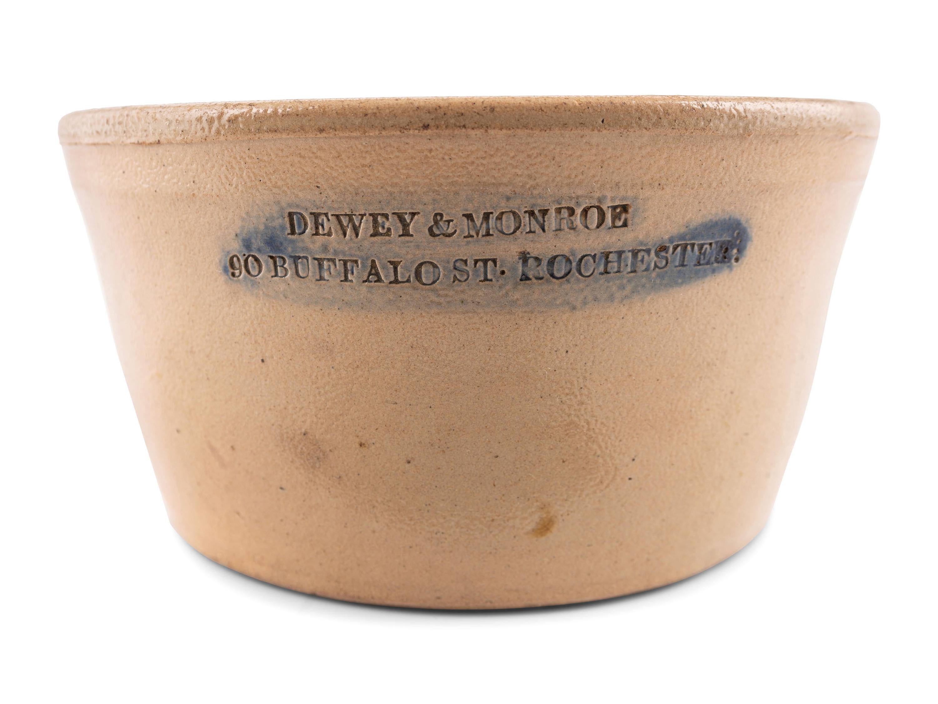 Three Stoneware Advertising Vessels