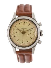 CROTON, VINTAGE, STEEL CHRONOGRAPH WRISTWATCH