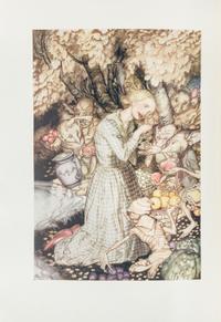 RACKHAM, Arthur, illustrator. -- ROSSETTI, Christina (1830-1894). Goblin Market. London: George G. Harrap & Co., 1933.