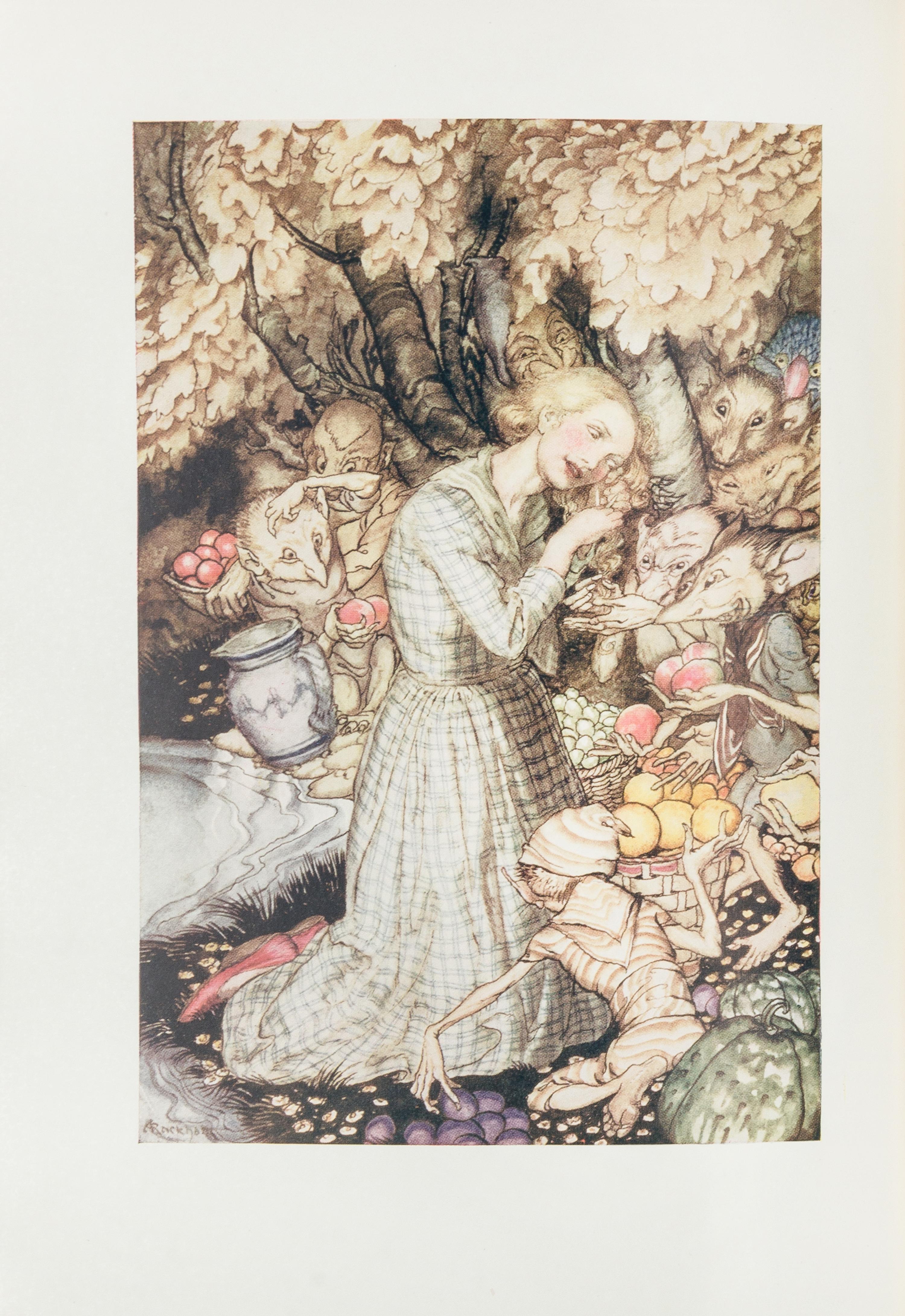 RACKHAM, Arthur, illustrator. -- ROSSETTI, Christina (1830-1894). Goblin Market. London: George G. Harrap & Co., 1933.
