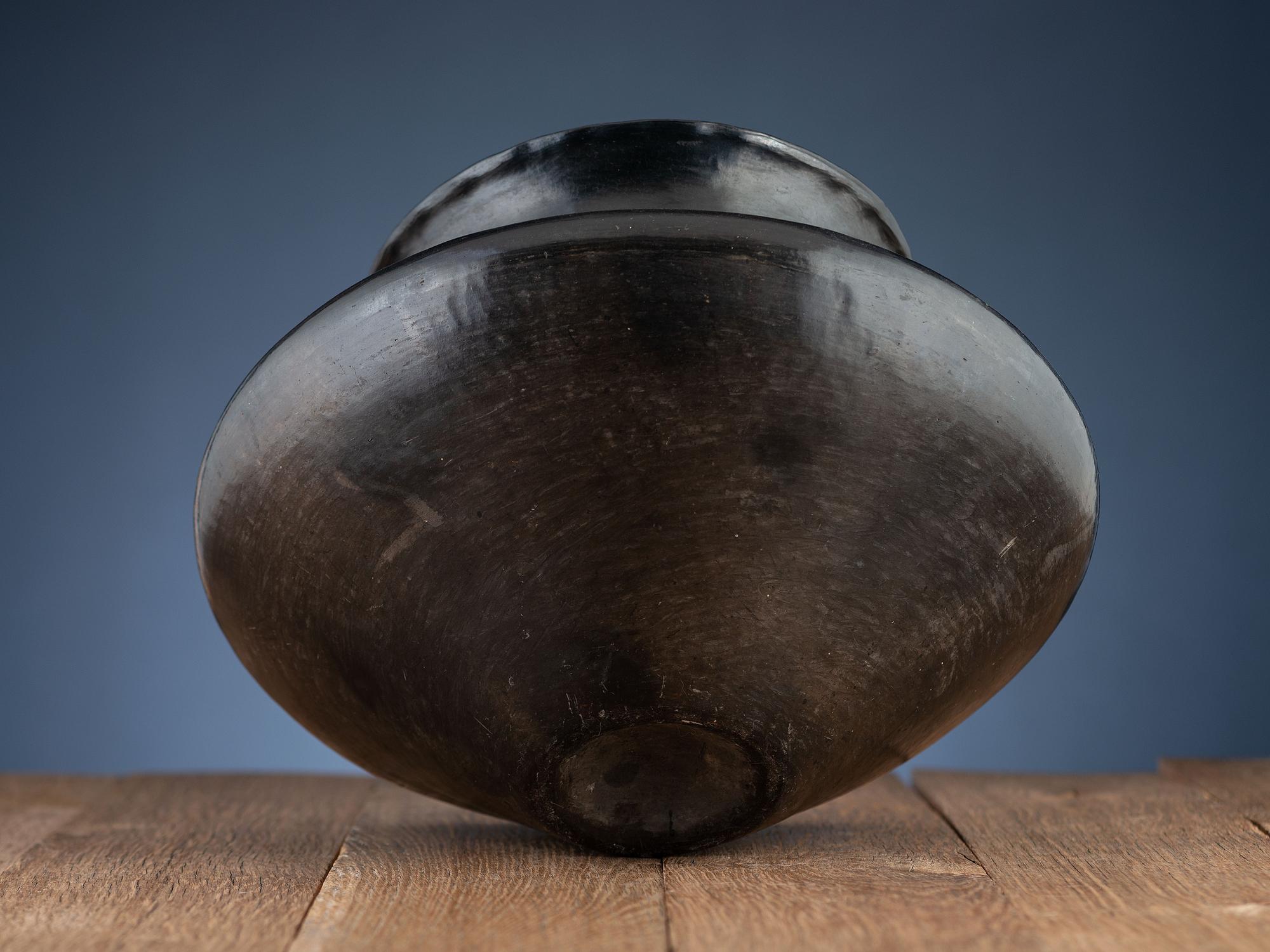 Ohkay Owingeh Blackware Pottery Olla