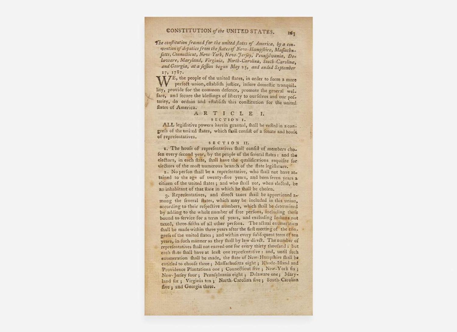 [Americana] The Constitutions of the United States According to the Latest Amendments...