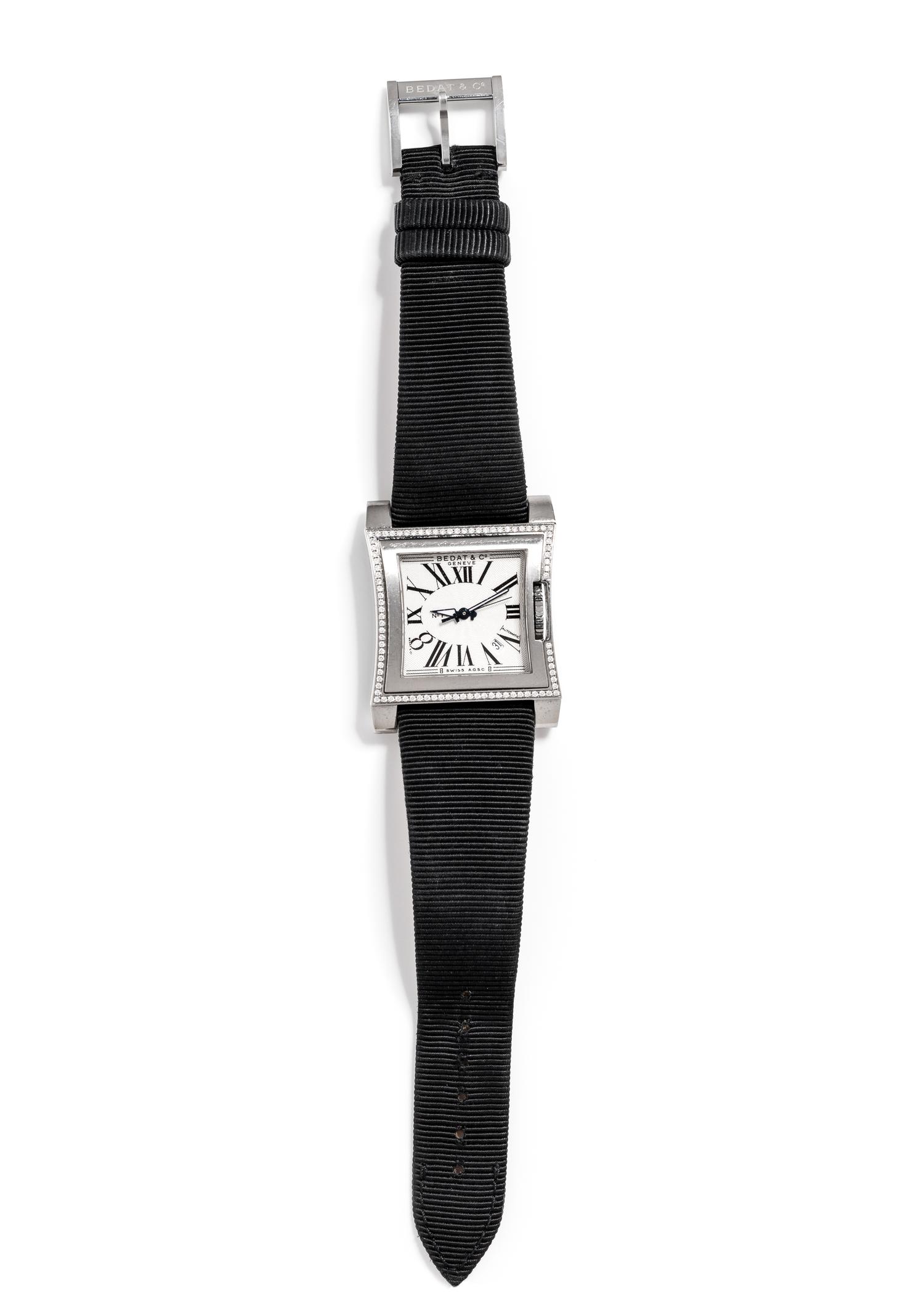 BEDAT & CO., STAINLESS STEEL AND DIAMOND REF. 114 'NO. 1' WRISTWATCH