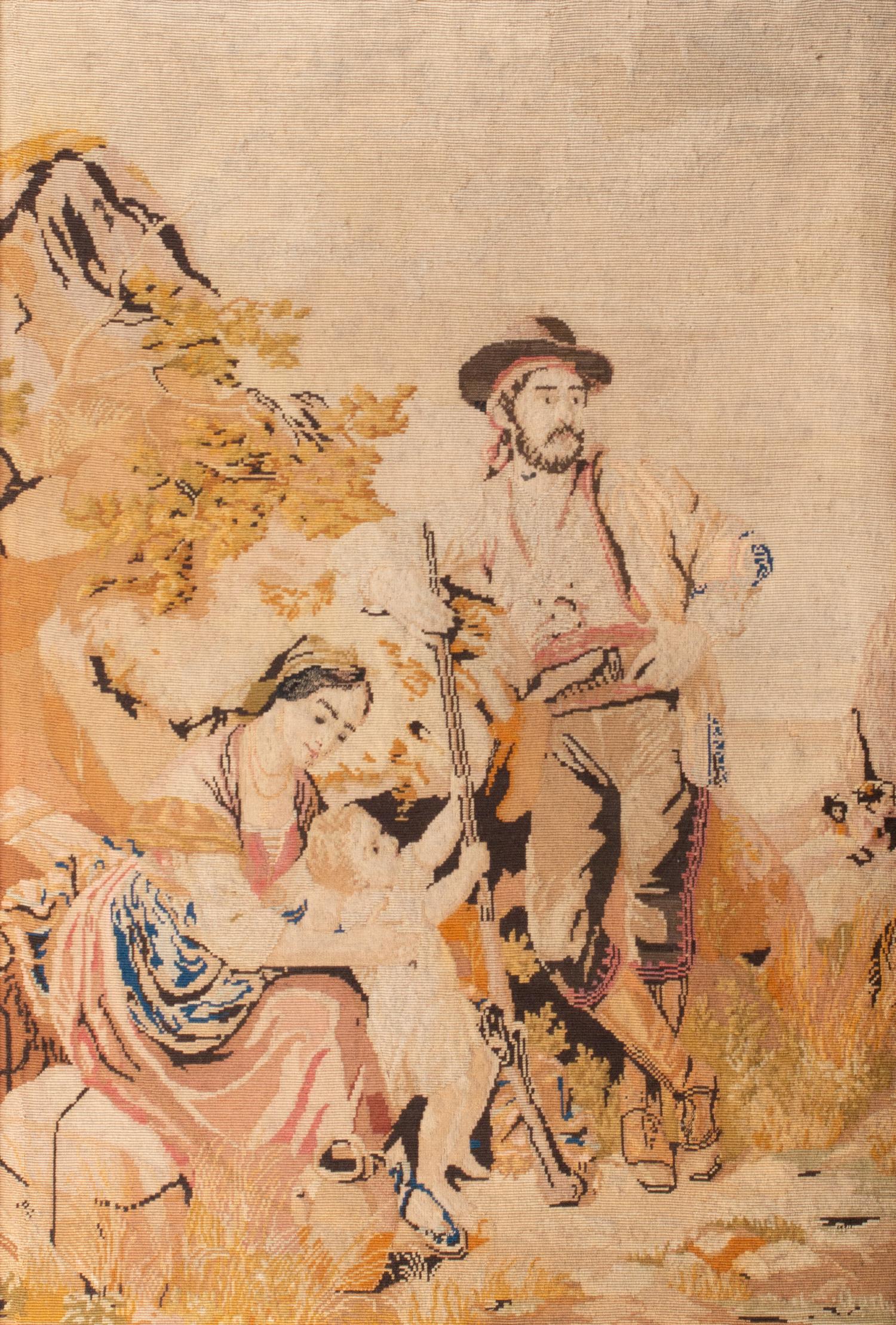 A Continental Needlepoint Panel — 19TH CENTURY