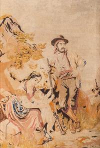 A Continental Needlepoint Panel — 19TH CENTURY
