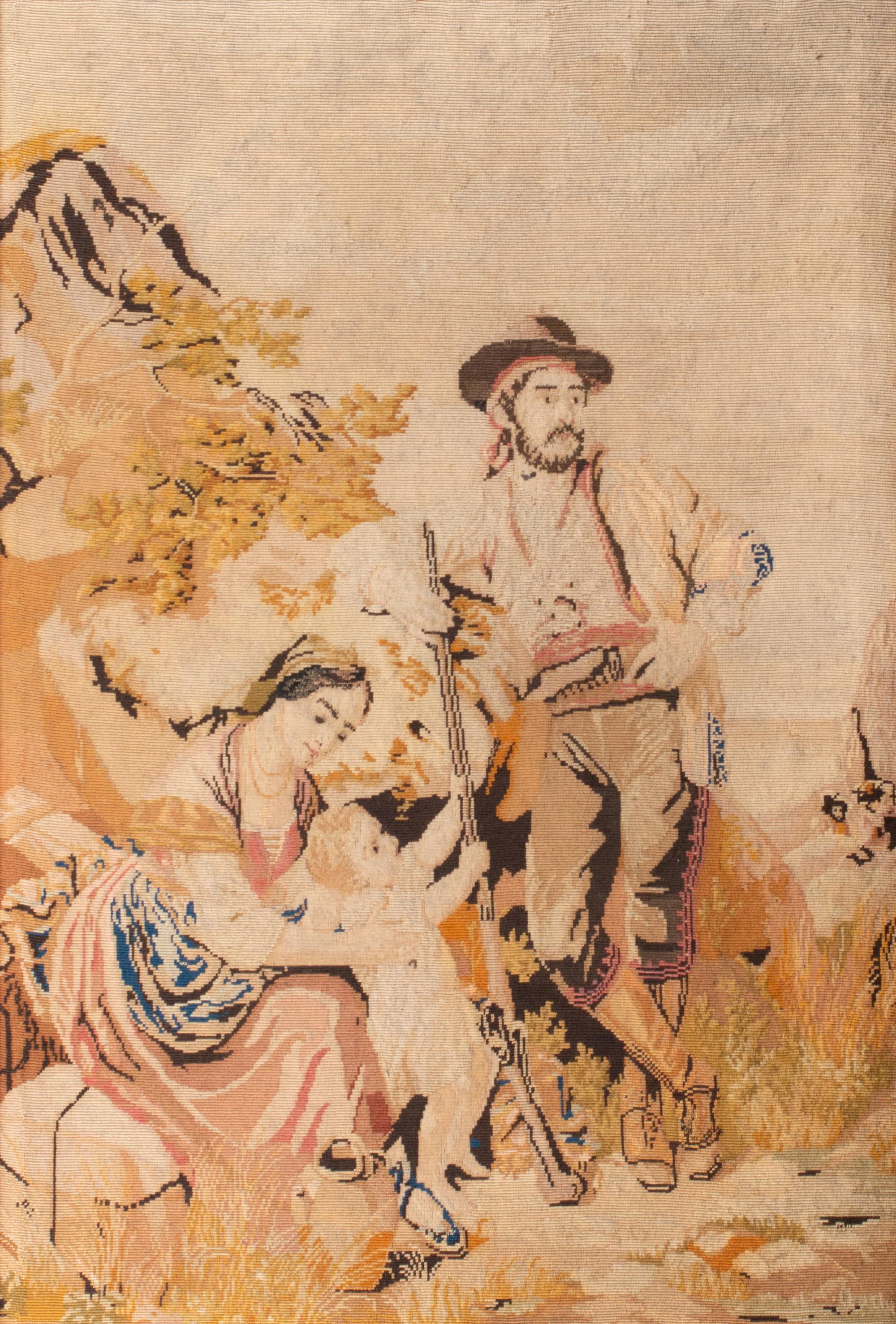 A Continental Needlepoint Panel — 19TH CENTURY