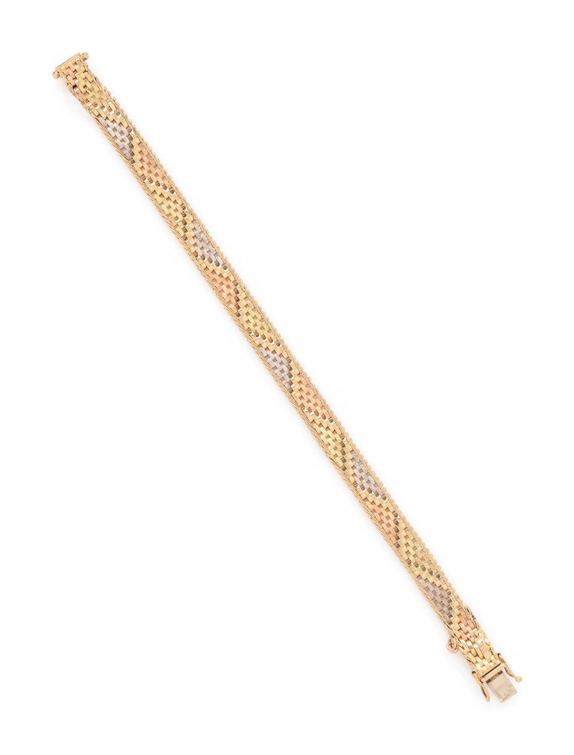 TRICOLOR GOLD BRACELET