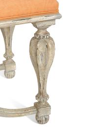 An Italian Grey-Painted Bench