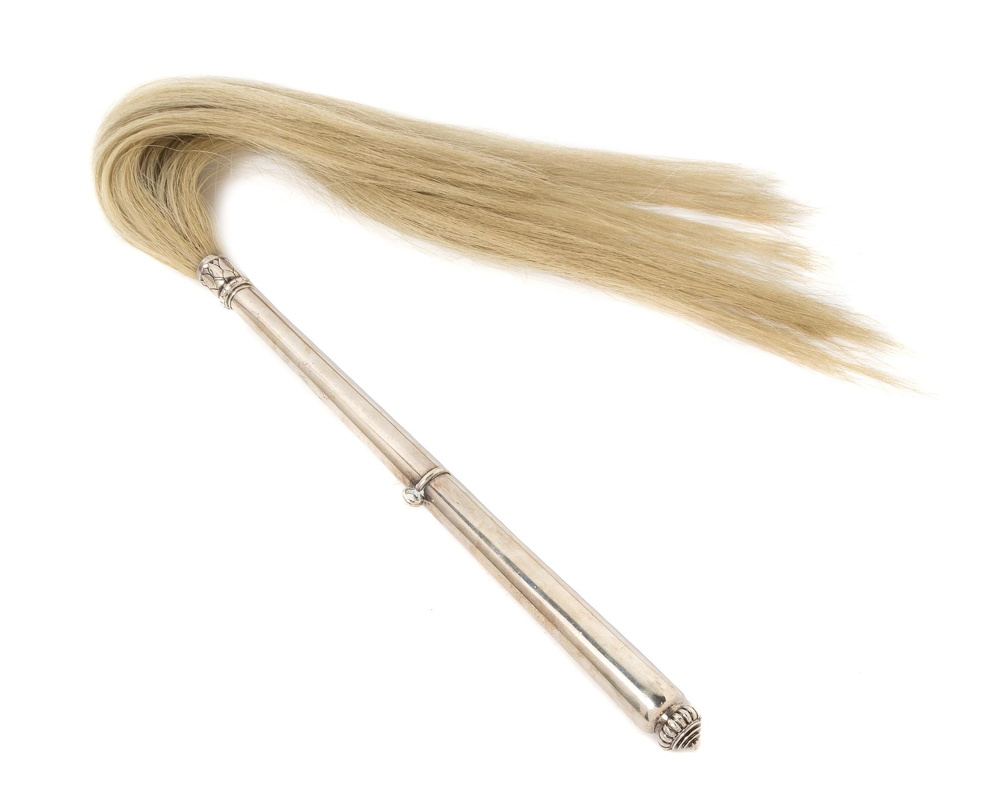 A Mughal Silver Flywhisk 18TH/19TH CENTURY Length of silver 15 3/4 inches. — 18TH/19TH CENTURY