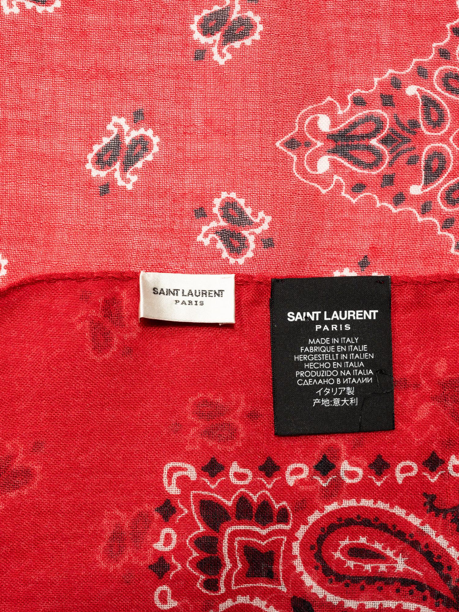 Three Designer Scarves: One Gucci, One Saint Laurent, One Agnona