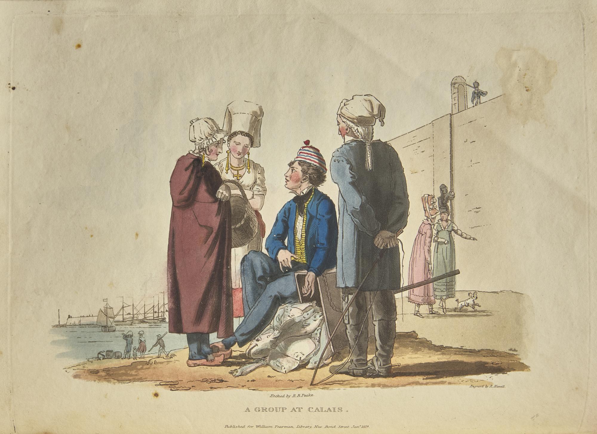 [Color-Plate Books] (Peake, Richard Brinsley). The Characteristic Costume of France; From Drawings Made on the Spot, With Appropriate Descriptions