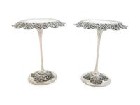 A Pair of Tiffany and Co. Silver Compotes