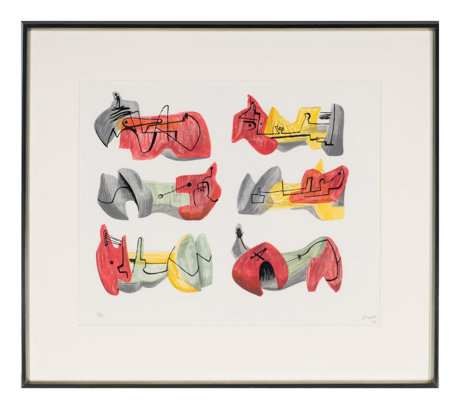Six Reclining Figures , 1963