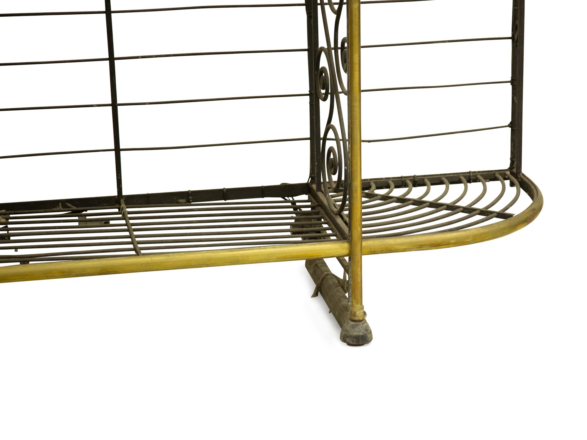 A French Monumental Iron and Brass Bakers Rack — 19th/20th Century