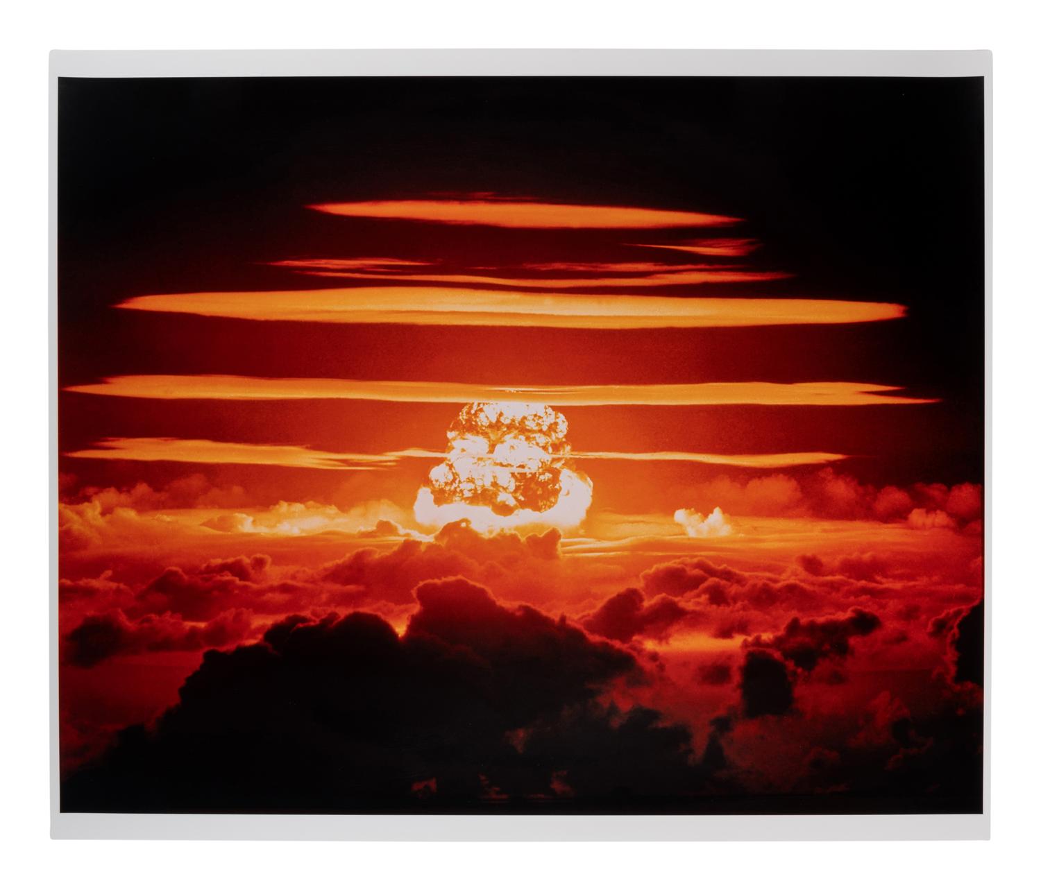 [NUCLEAR TESTS]. A group of 2 photographs from the Cherokee and Dakota Tests for Operation Redwing. May-June 1956.