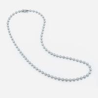 An 18K white gold and diamond necklace