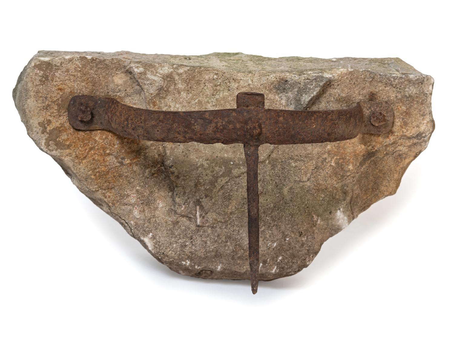 A 'Strap and Spike' Wrought Iron Boot Scrape