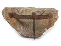 A 'Strap and Spike' Wrought Iron Boot Scrape