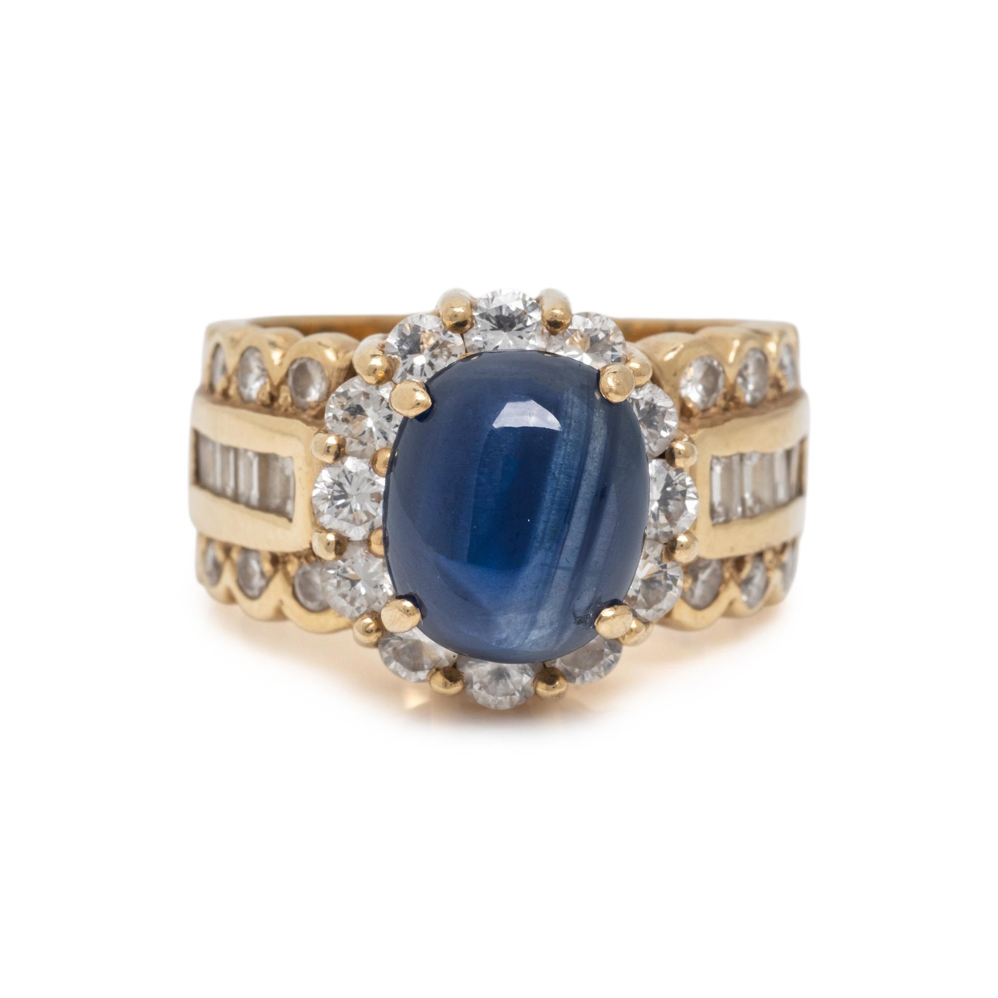 SAPPHIRE AND DIAMOND RING