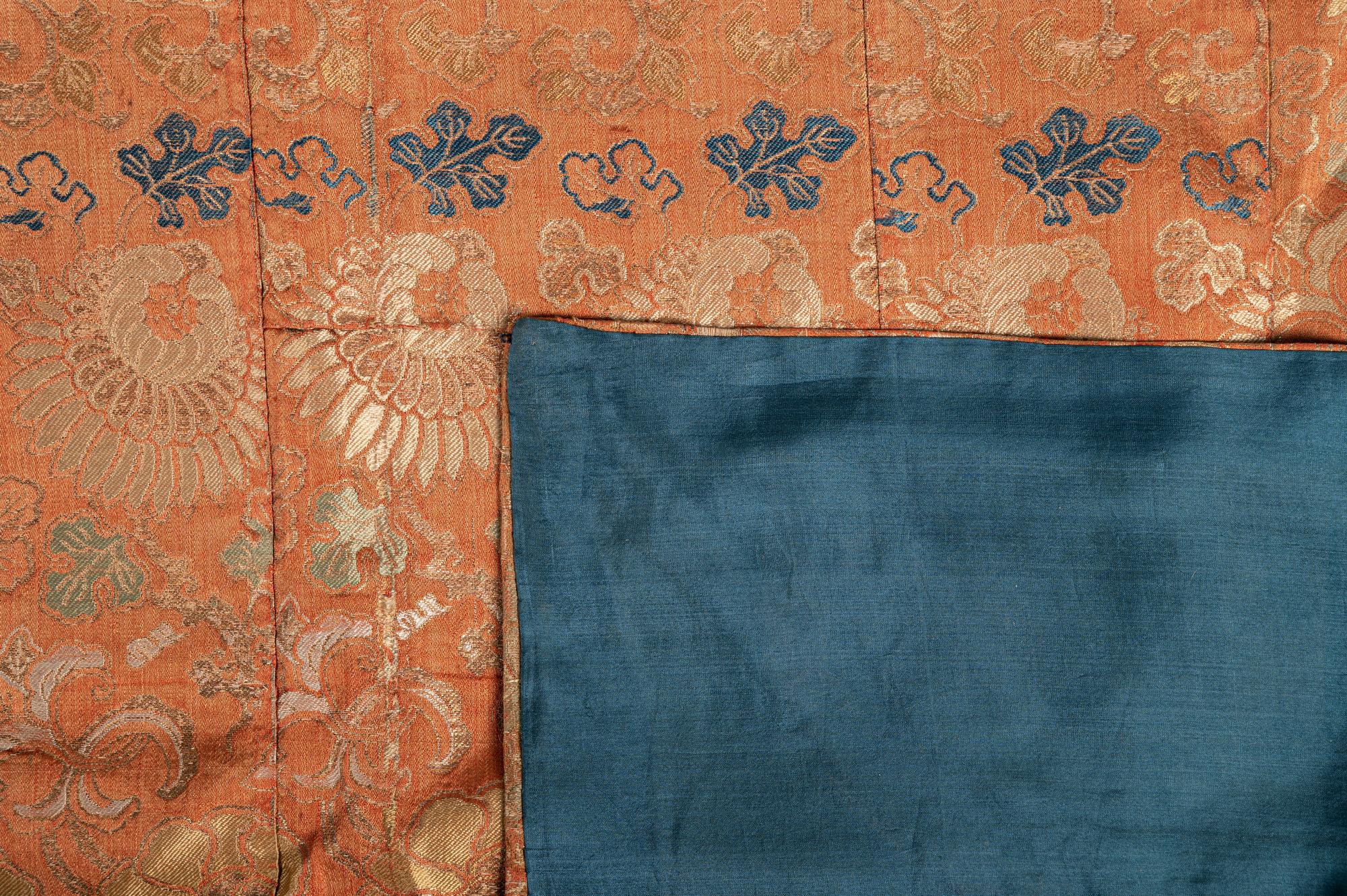 A Japanese Embroidered Silk Priest Robe