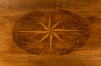 A George III Style Walnut, Yew Wood and Marquetry Breakfast Table