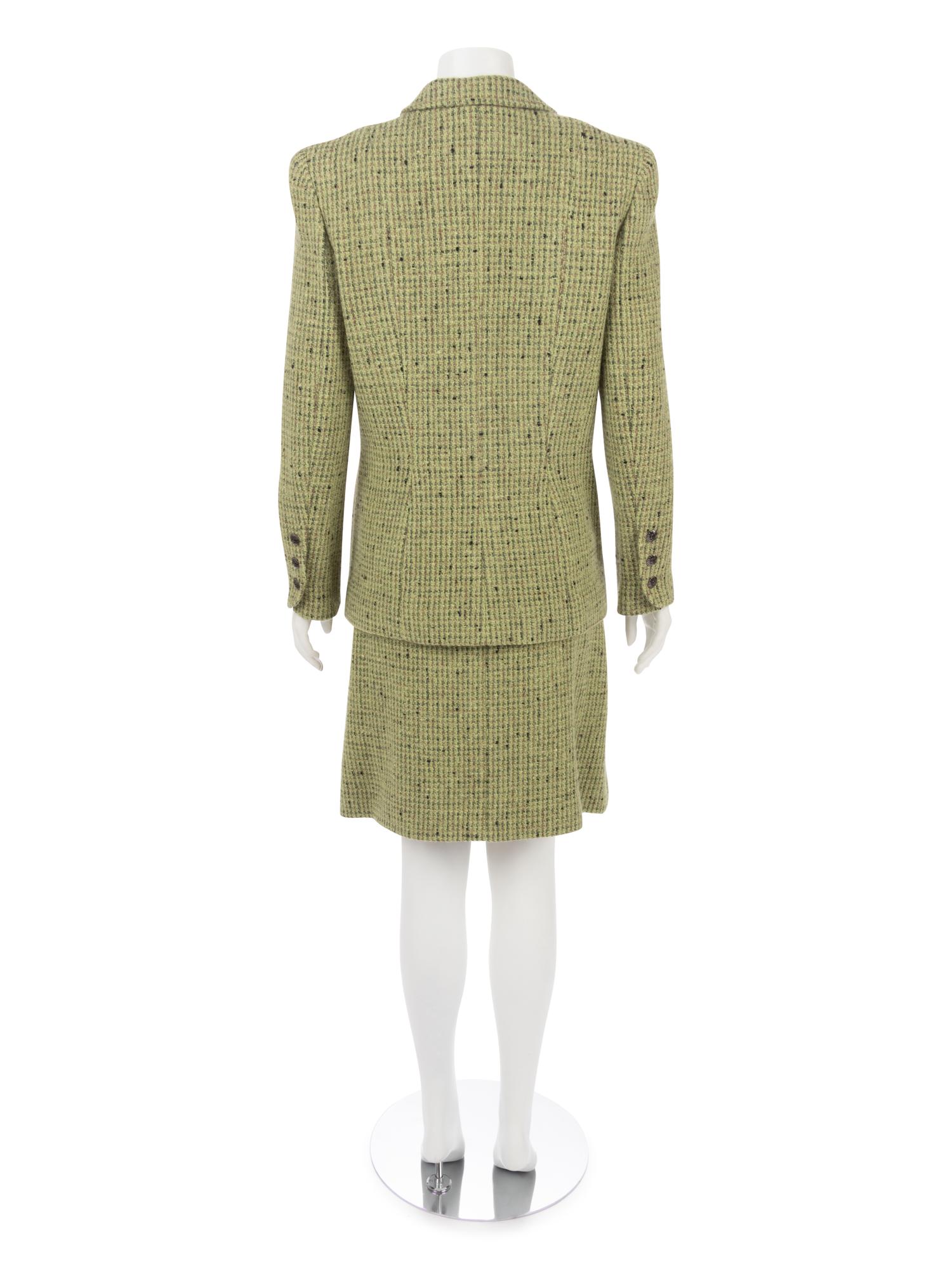 Chanel Tweed Two-Piece Skirt Suit, Fall 1997