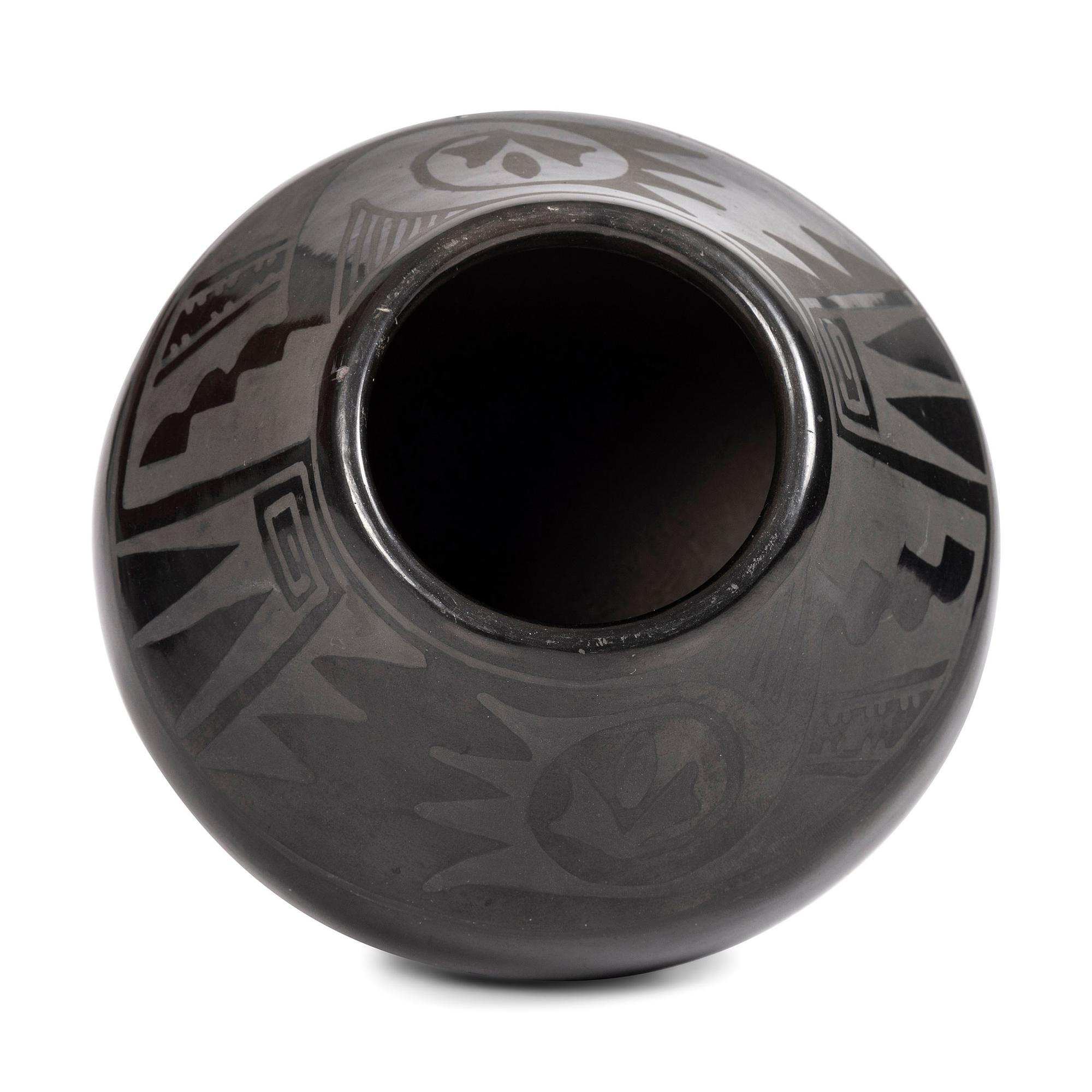 Blackware Pottery Jar