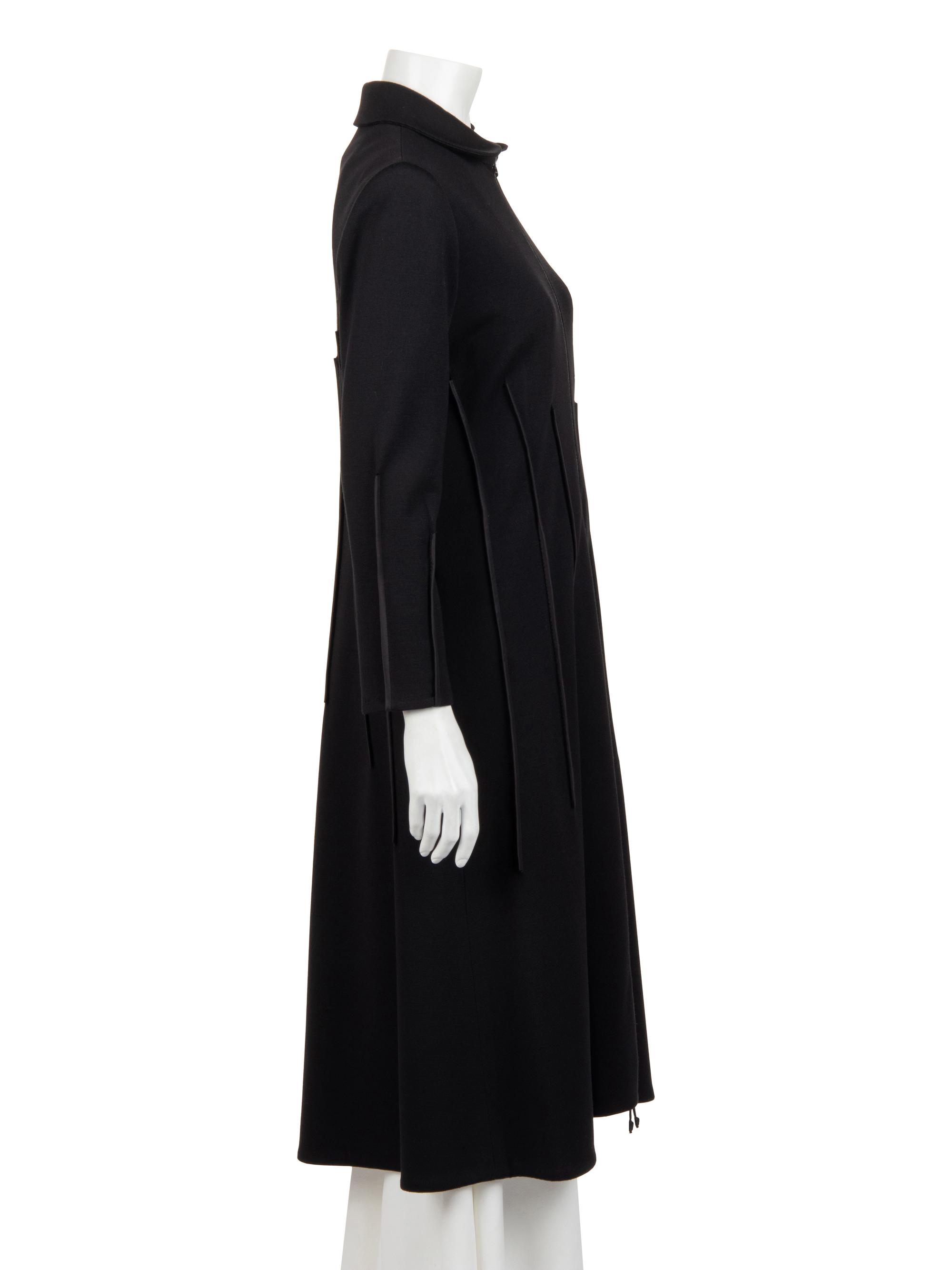Ralph Rucci Wool Knit Zip Front Dress