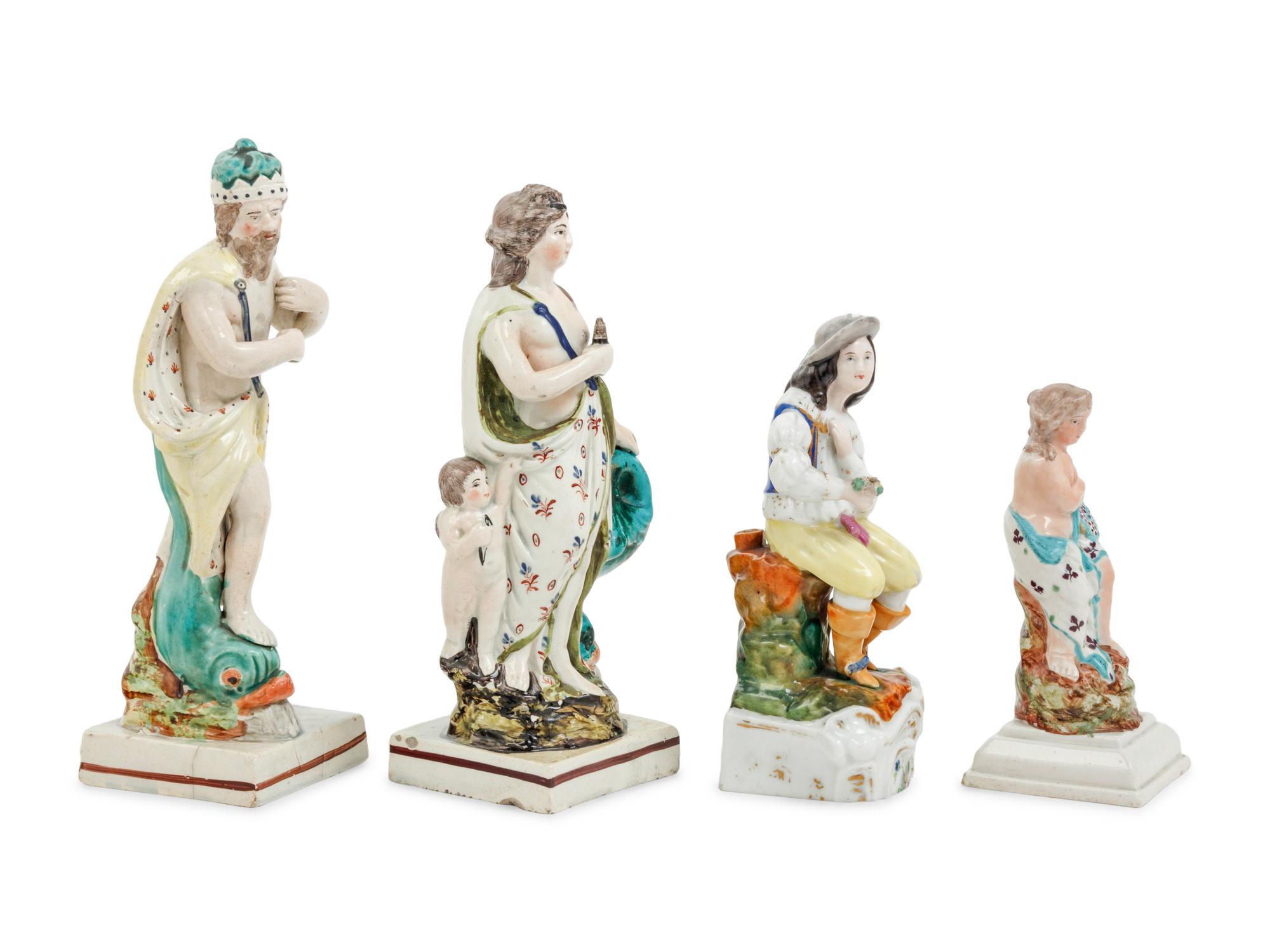 Three Staffordshire Figures