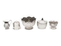 A Group of English Silver Hollowware Articles