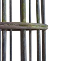 A Pair of Wrought Iron Columns 24" W x 16" D x 98.5" H — France, Mid-20th Century