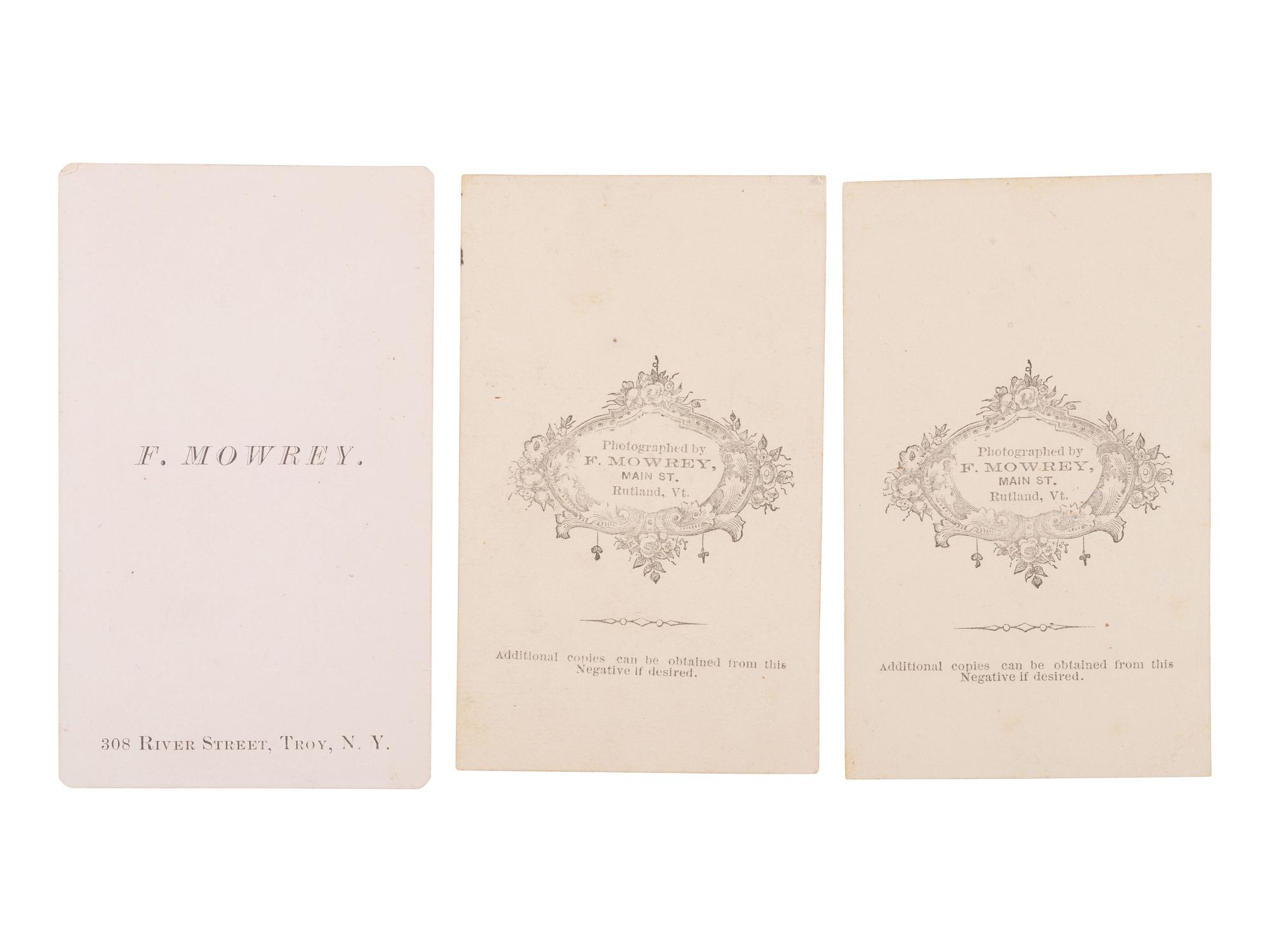 [Early Photo] Album related to photographer Francis Mowrey incl Image of Himself Dressed as a Woman