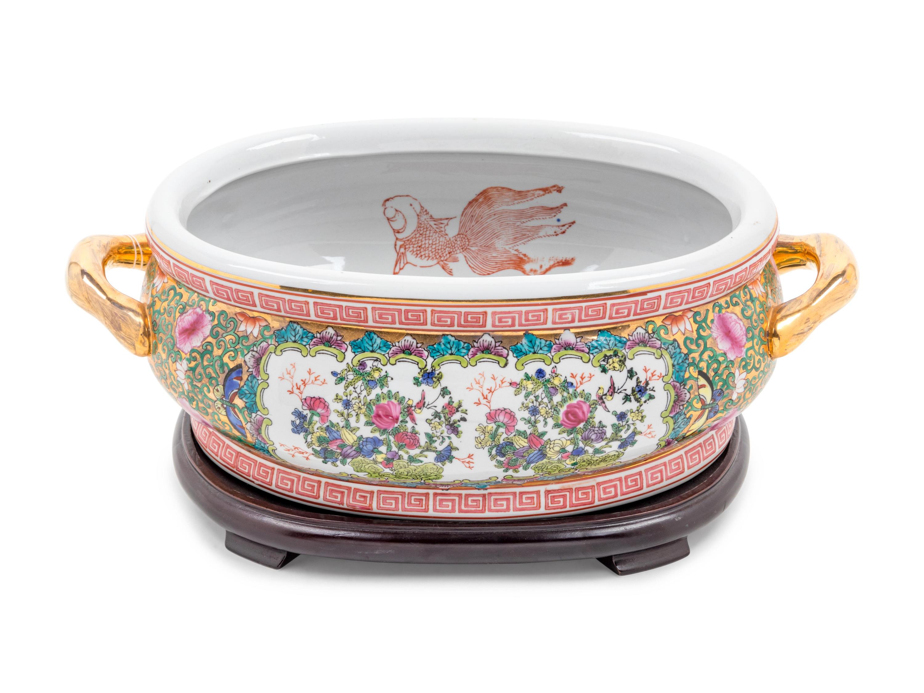 A Chinese Porcelain Two-Handled Jardinière — ORIENTAL ACCENT