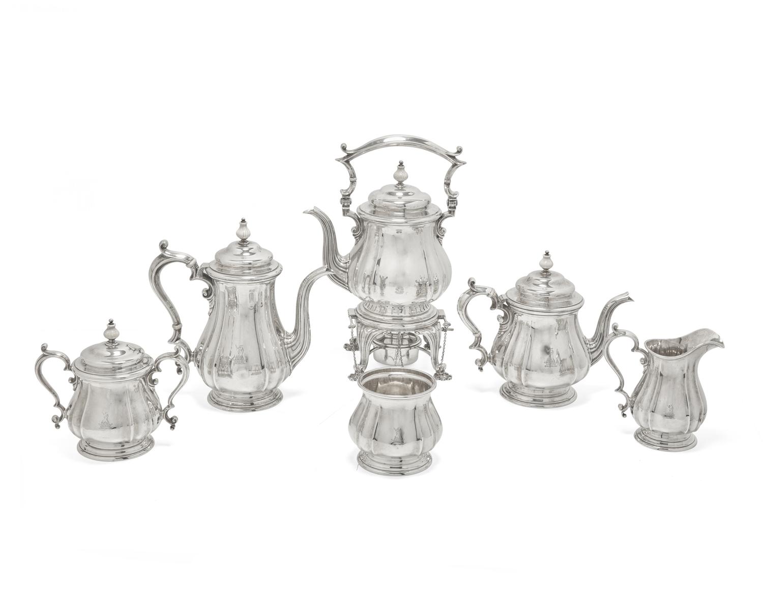 An American Silver Six-Piece Tea and Coffee Service