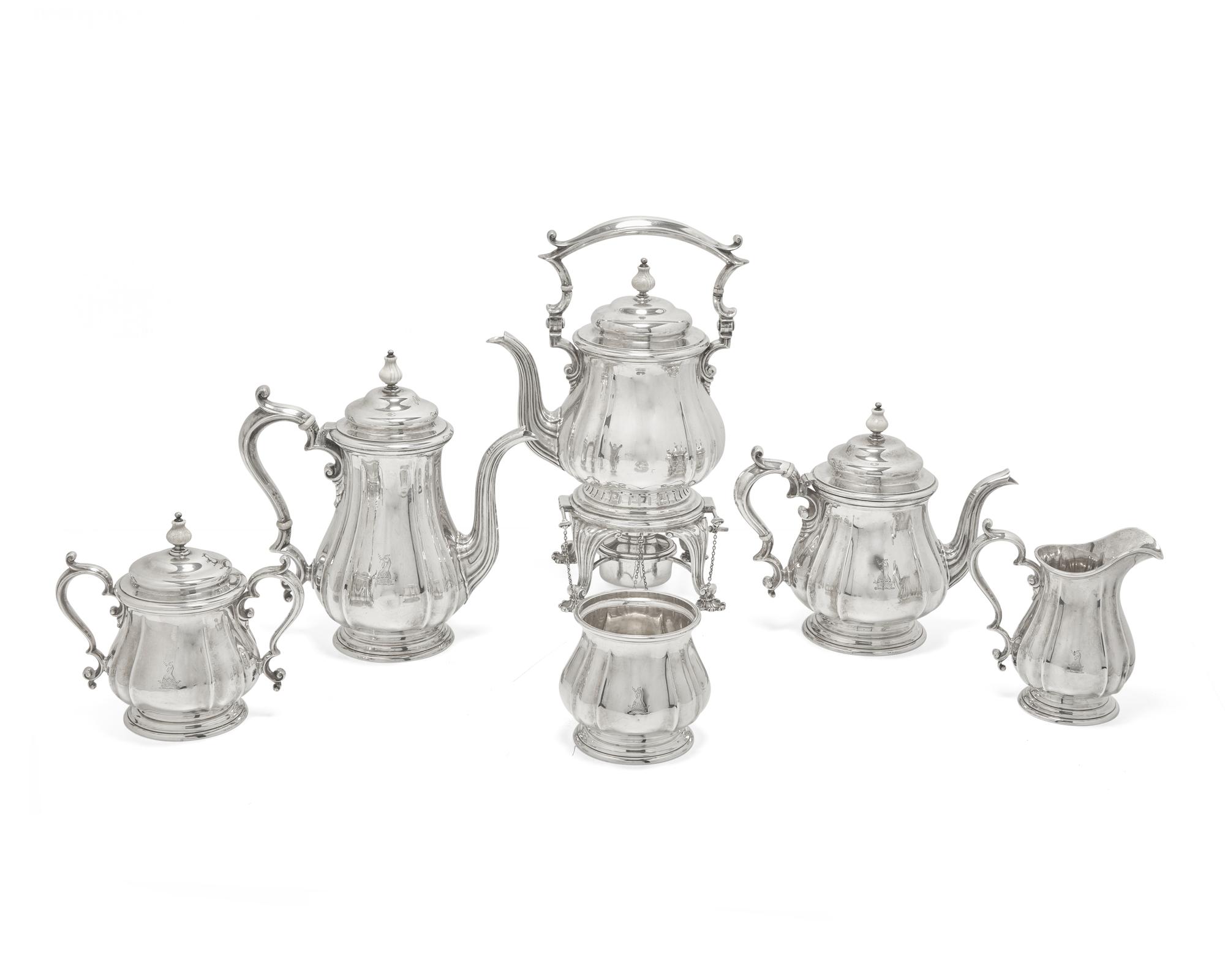 An American Silver Six-Piece Tea and Coffee Service