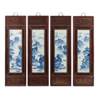 A Set of Four Framed Chinese Porcelain Plaques