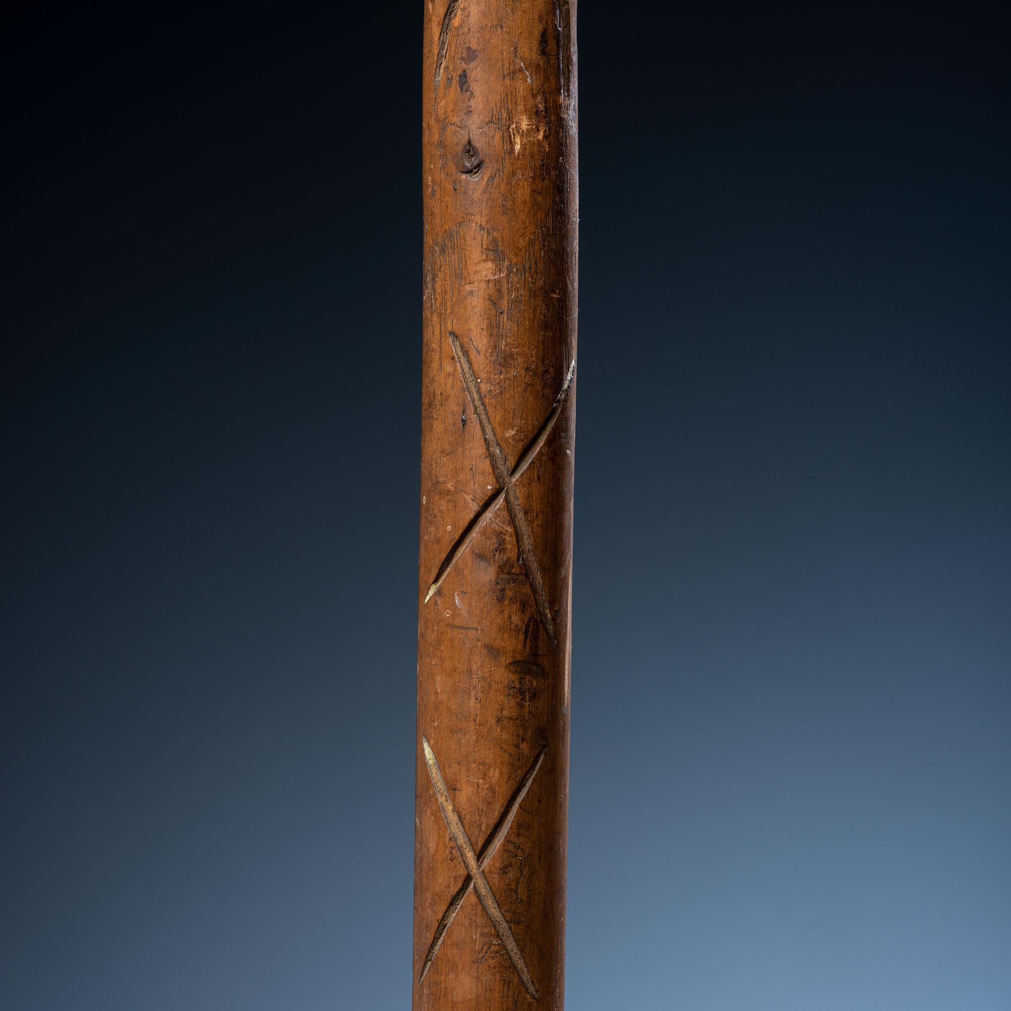 Northern Plains Spike Club, with Horse Track Decorations, From an Estate in Sinking Spring, Ohio