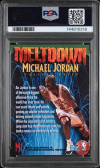 A 1995 Skybox Premium Michael Jordan Meltdown Basketball Card No. M1 (PSA 7 NM)