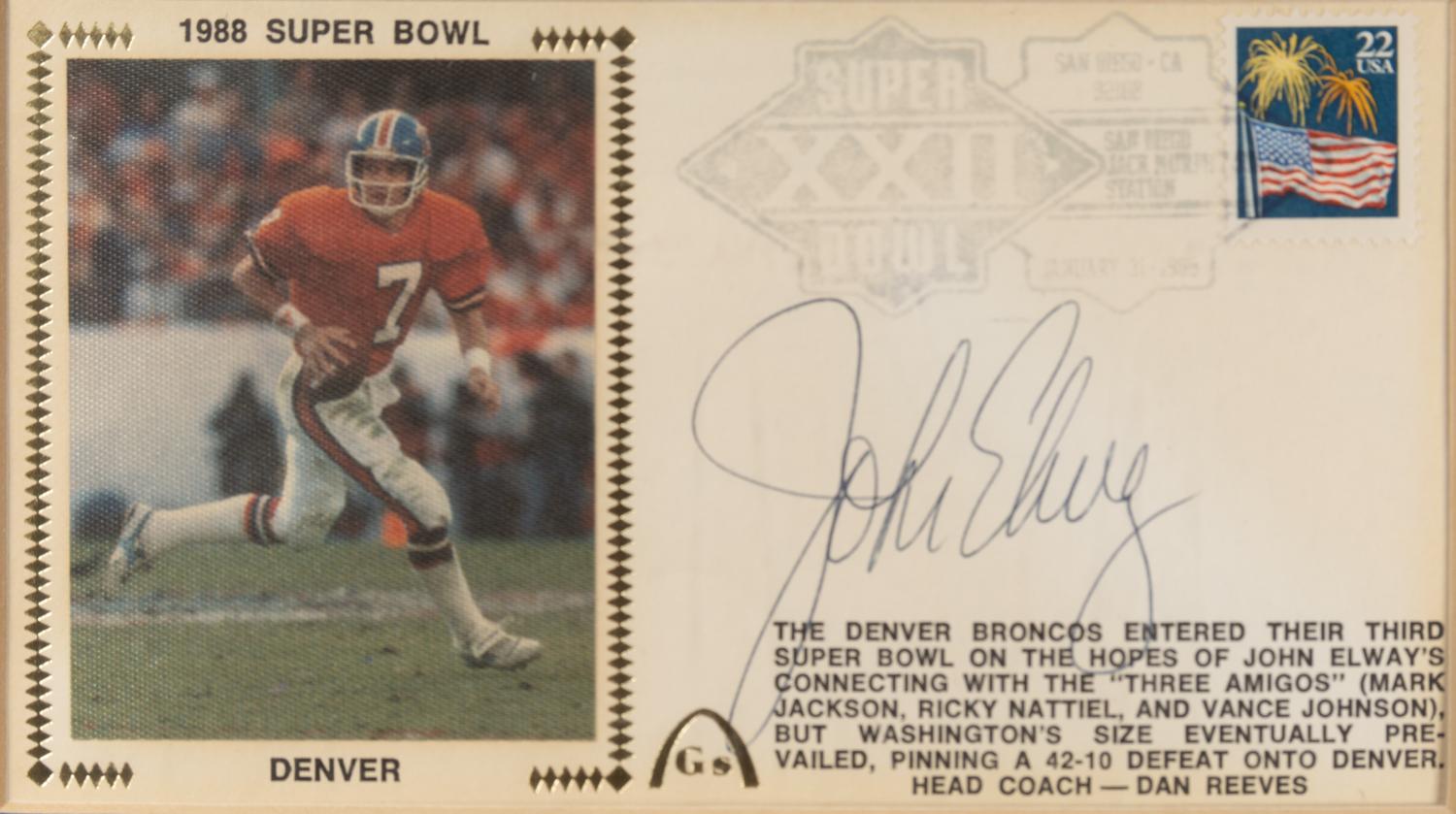 A Large Group of Pro Football Hall of Famer and Notable Signed Autograph Items Including John Elway