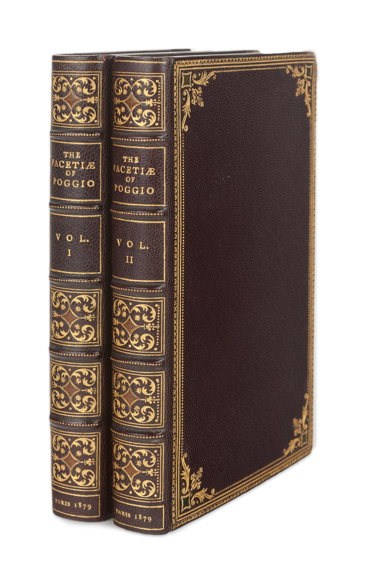 [CUNEO BINDING]. FLORENTINUS, Poggius (d. 1459). The Facetiae or Jocose Tales of Poggio. Paris: Isidore Liseux, 1879.