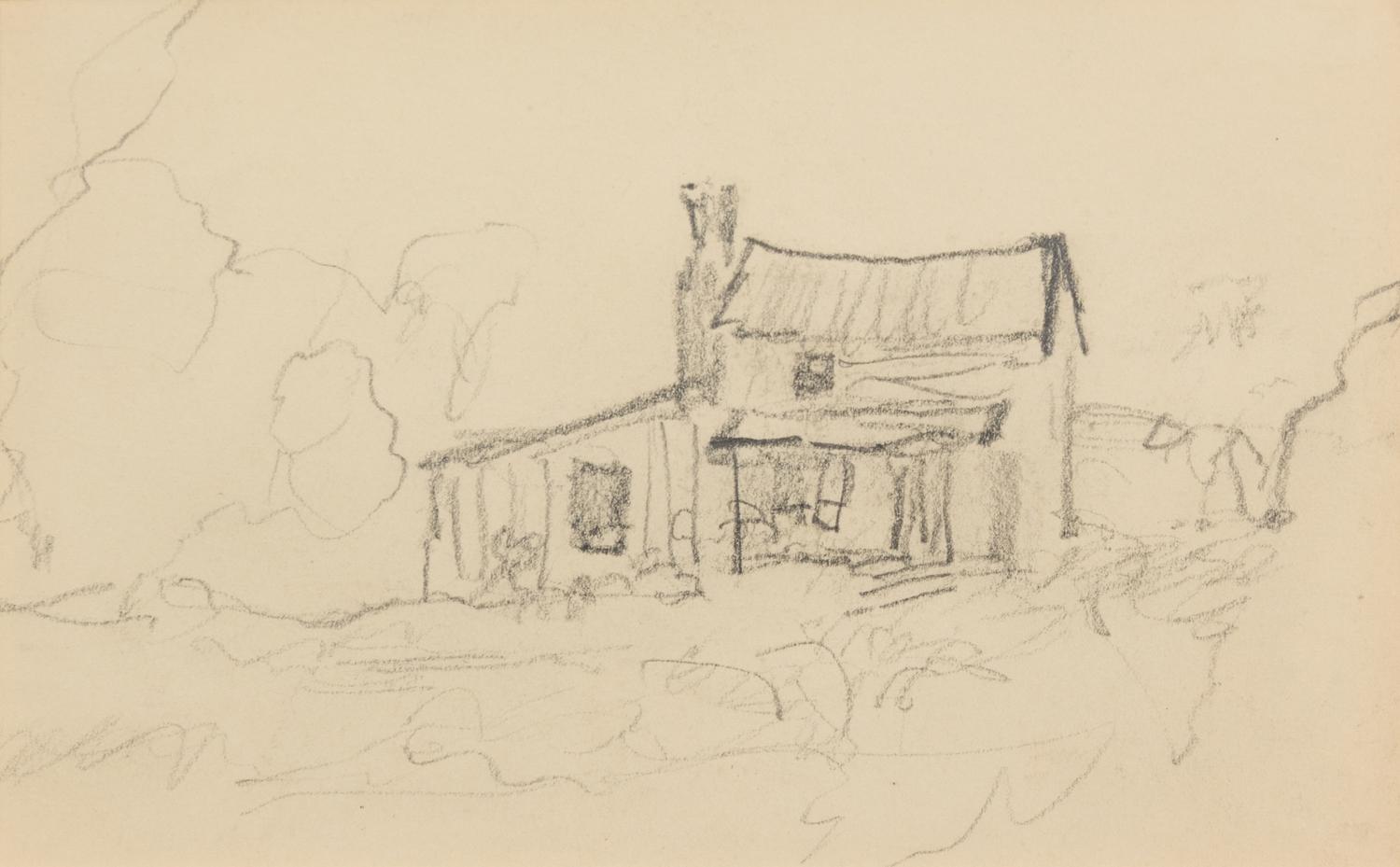Walter Biggs, (American, 1886–1968), A Group of Five Exterior Sketches