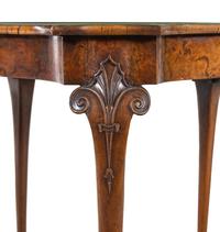 An Austrian Carved Burl Walnut Flip-Top Table