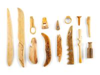 Collection of Iñupiat Kayak Toggles, Charms, and Other Assorted Objects