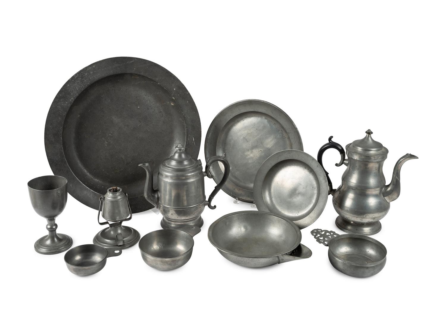 A Collection of American Pewter Table Articles