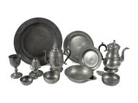 A Collection of American Pewter Table Articles