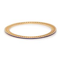 TIFFANY & CO., PALOMA PICASSO, YELLOW GOLD AND ENAMEL BANGLE BRACELET