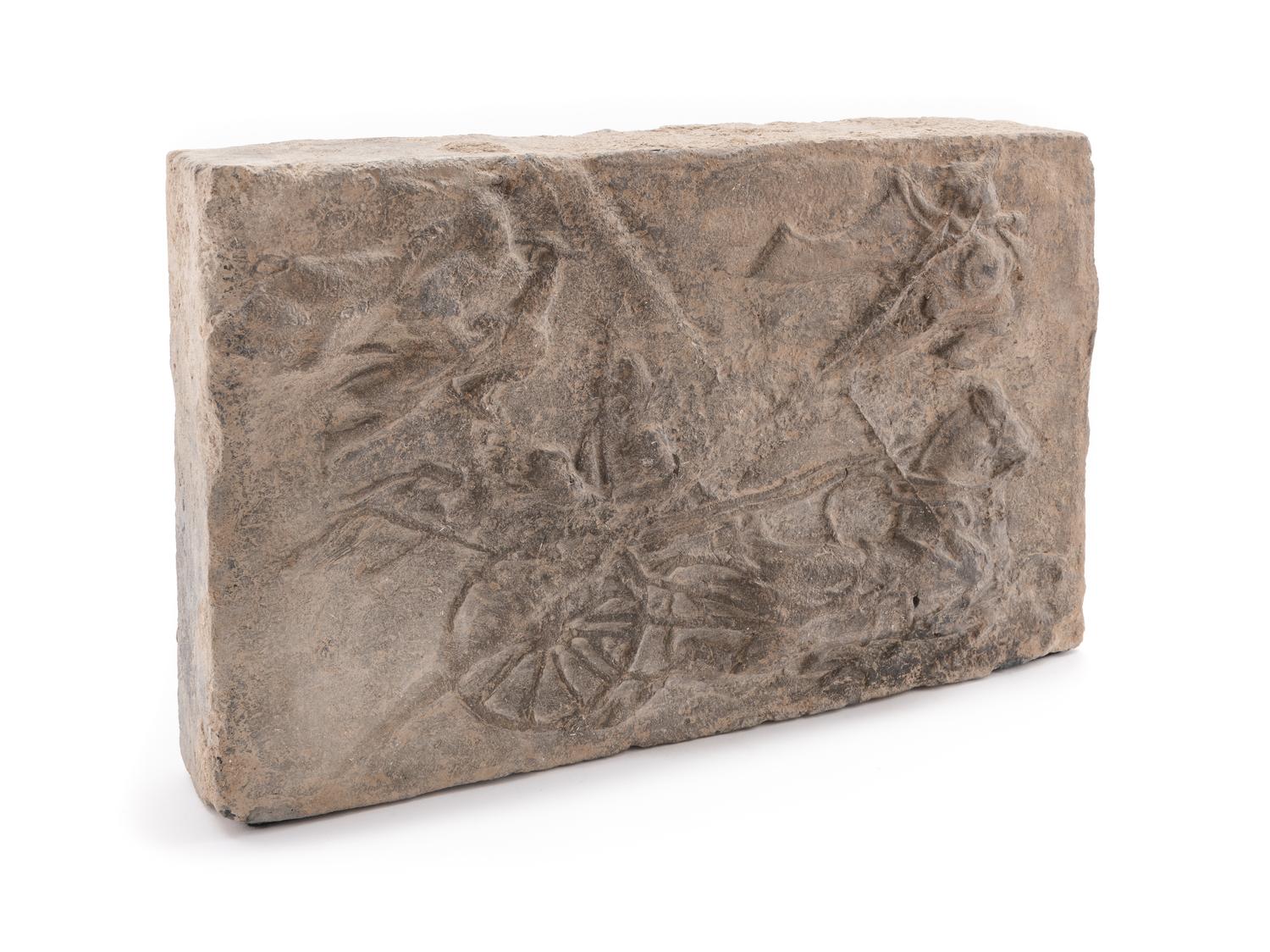 A Carved Pottery Architectural Tile