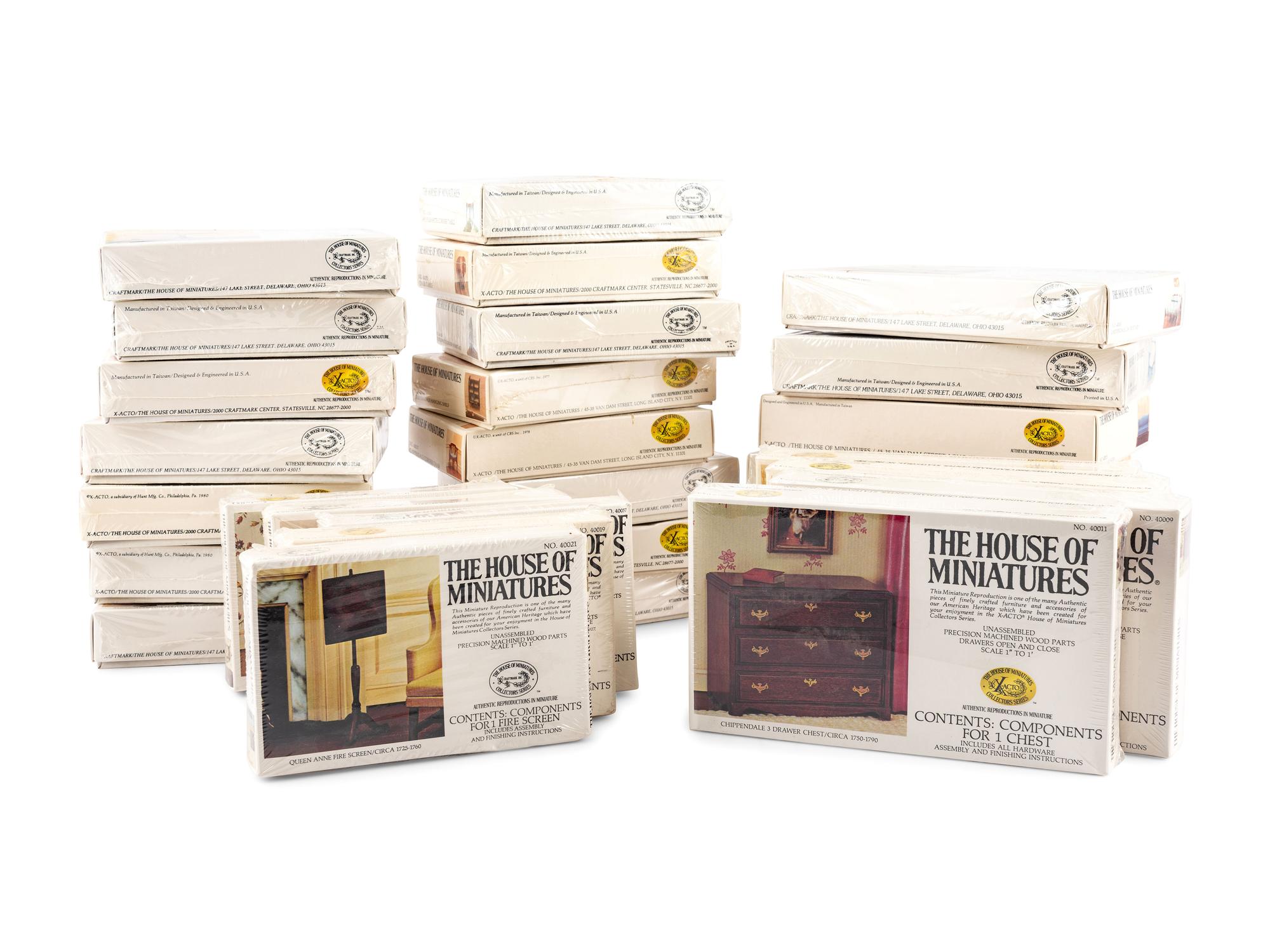 A Group of The House of Miniatures Furniture Kits