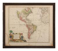 HOMANN HEIRS. Americae Mappa Generalis Secundum Legitimas Projectionis Stereographicae Regulas Relationesque Recentissimas et Observationes . Nuremberg, 1746 .