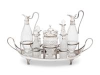 A George III Silver Cruet Set